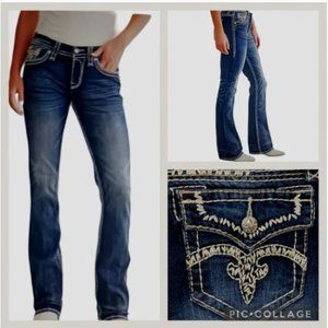 J1154 GUC $178 Rock Revival Jenna Bootcut size 28